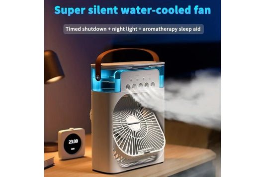 3-in-1 Portable Air Cooler & Humidifier with LED Light