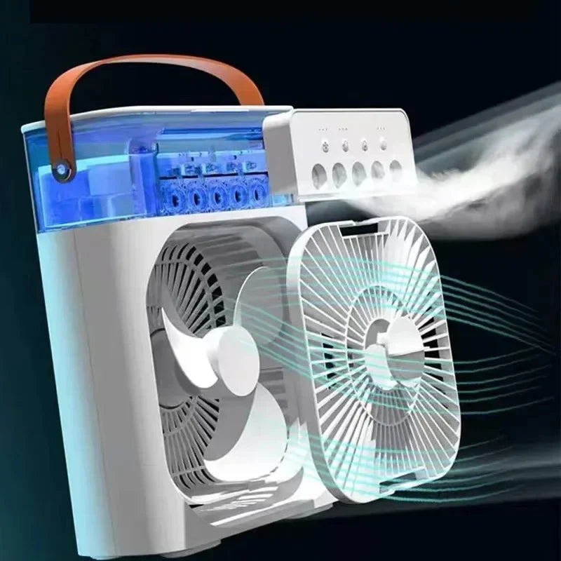 3-in-1 Portable Air Cooler & Humidifier with LED Light