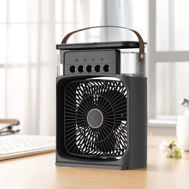 3-in-1 Portable Air Cooler & Humidifier with LED Light